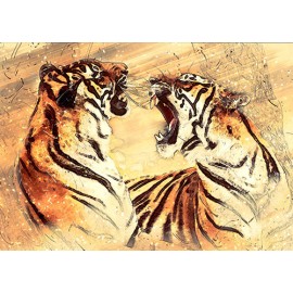 Fototapetas Kovojančių tigrų paveikslas
